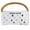 White Purse, variant on Haute Diggity Dog White Chewy Vuiton Handbag, Plush Dog Toy with Squeaker, Machine-Washable, for All Breeds, Size Small