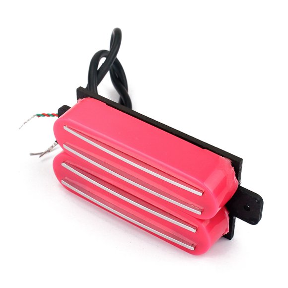 MERRYHAPY Pickup Humbucker Rosado De Doble Bobina Para Guitarra Eléctrica Con Cableado De 4 Hilos Y Resistencia