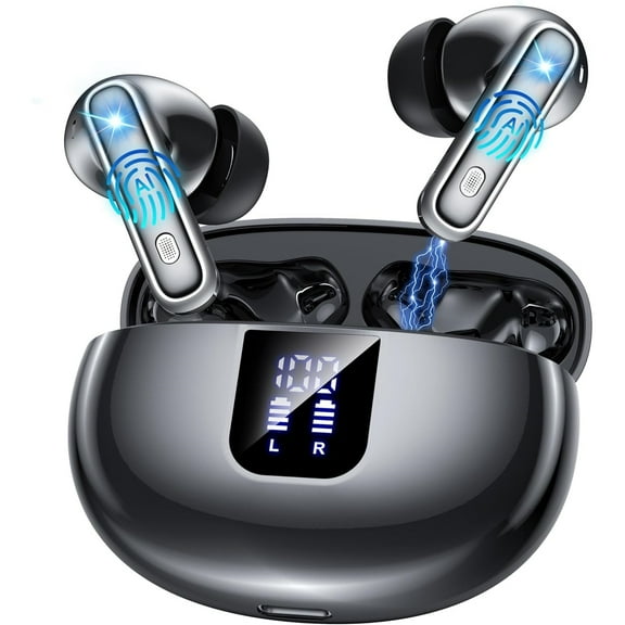 AI Translation Earbuds Real Time,144 Languages Accents Translator 36H Playtime 3-in-1 translation earphones 4 ANC Mic for Audifonos Traductores Inglés Español, Bluetooth 5.4 Earphones iOS & Android