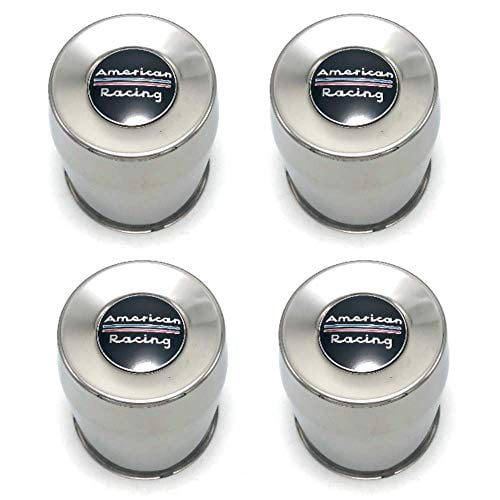 4 Pack American Racing 1425002SS Stainless Steel Push Thru Center Cap