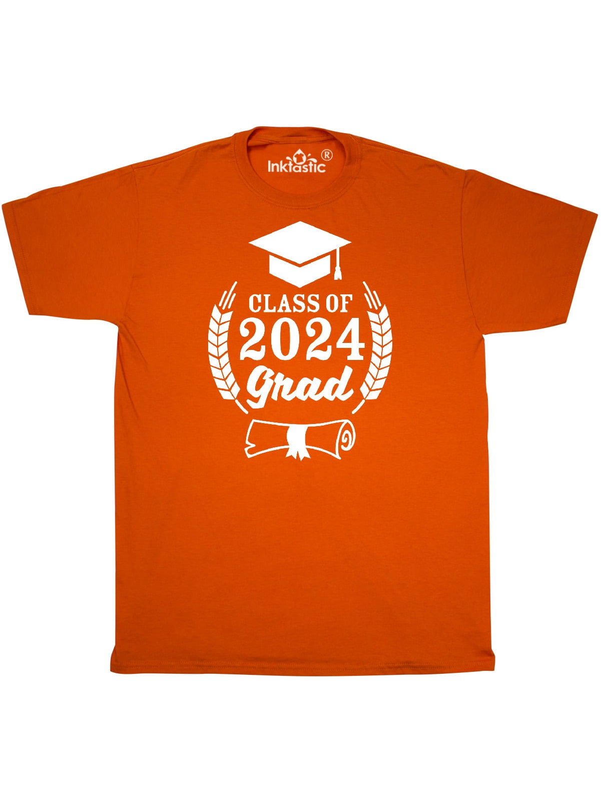 INKtastic Class of 2025 Grad with Diploma and Graduation Cap TShirt