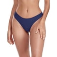 thumbnail image 6 of Ocean Blues Women's Cheeky Brazilian Cut Bikini Bottom Seamless Low Rise Bathing Suit Swim Bottom, 6 of 6