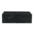 thumbnail image 6 of Light Wood Texture MDF Coffee Table, Simple Modern Style, Modern MDF Coffee Table with Wood Texture Pattern. 39.3 X23.6 X11.8 Inches, Stylish and Durable Design (Black), 6 of 11