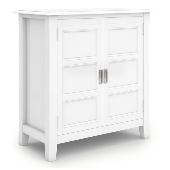 Burlington - Low Storage Cabinet - White White Wood