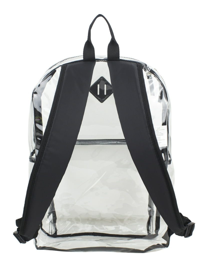 Unisex Multi-Purpose Clear Backpack with Front Pocket Adjustable Straps … Eastsport Unisex Multi-Purpose Clear PVC Backpack with Front  main image 2