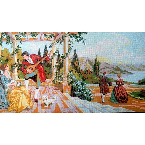 "Lyrics" I Printed Canvas for C Needlepoint Tapestry Gobelin  Embroidery Gobelin L B1235