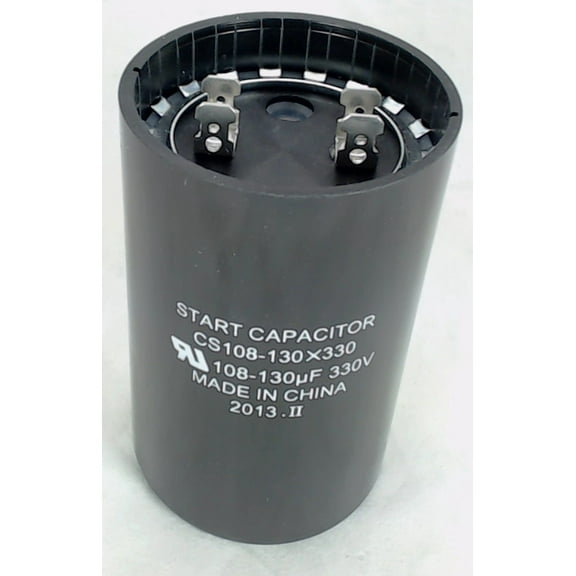 Start Capacitor, Round, 108-130 Mfd., 330 Volt, CS108-130X330