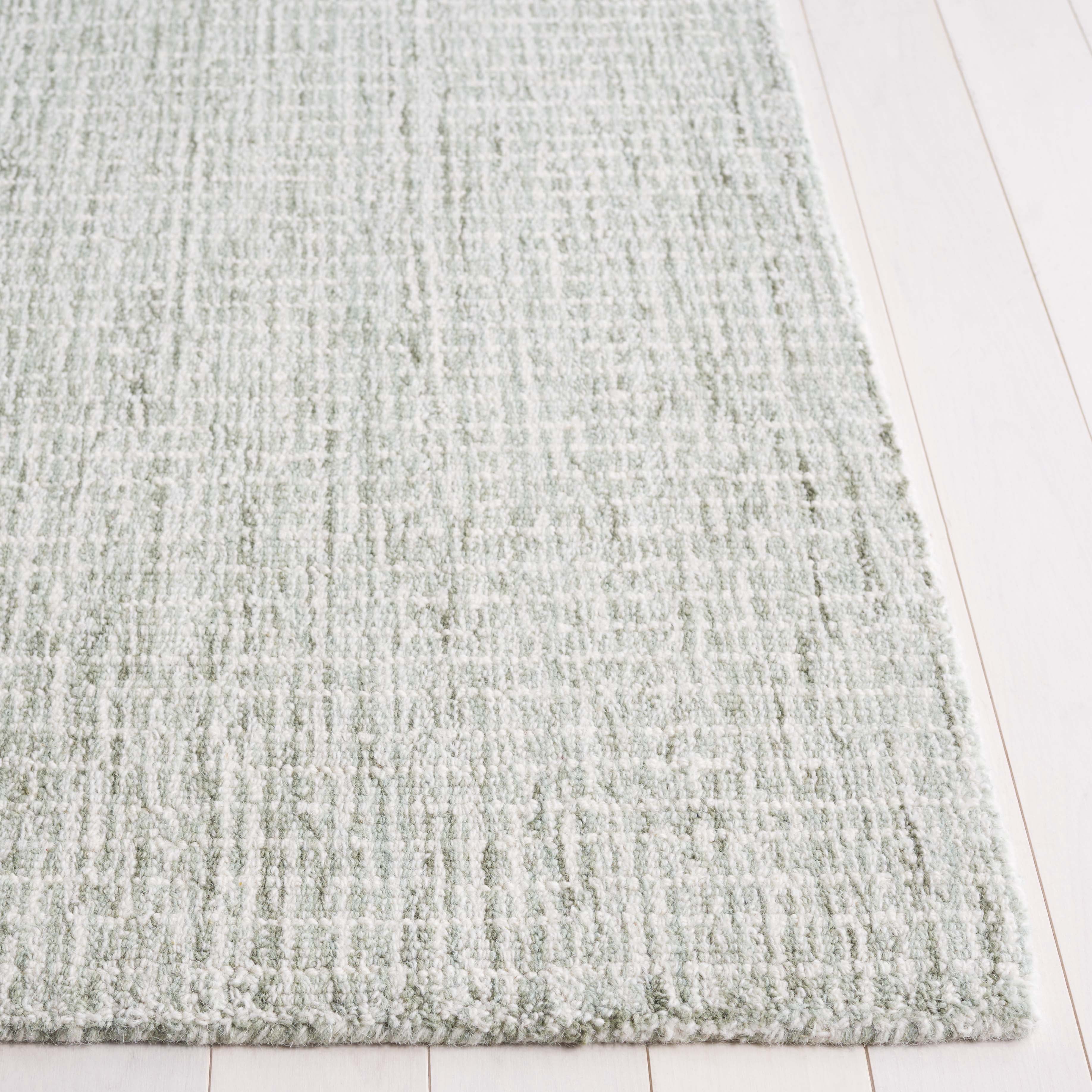 SAFAVIEH Abstract Emely Abstract Wool Area Rug, Sage/Ivory, 8' x 10'