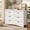 White-6 Drawers, variant on 47" Wide Dresser for Bedroom, Modern Wood Chest of Drawers with Metal Handles, Smooth Curved Edges & Anti-Tipping Device, Versatile Storage Cabinet for Nursery, Entryway, Living Room, White