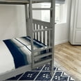 thumbnail image 4 of Plank+Beam Solid Wood Twin over Twin Bunk Bed with Ladder for Adults, No Box Spring Needed, 4 of 9