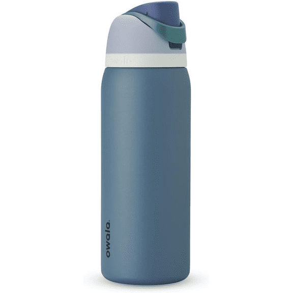 Owala FreeSip Stainless Steel Water Bottle, 32oz, Denim