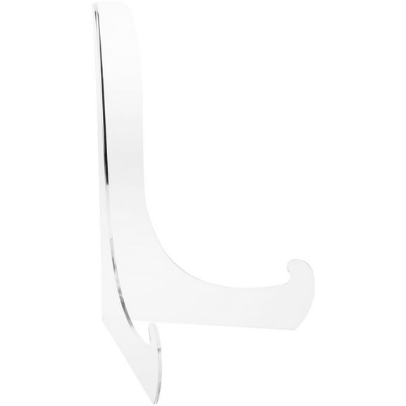 Plymor Clear Acrylic 60-Degree Angle Easel With Shallow Support Ledges, 18" H x 12.25" W x 10.5" D