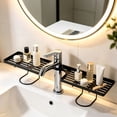 thumbnail image 3 of QualiVow Bathroom Sink Organizer, Over Faucet Storage Shelf for Kitchen and Bathroom, Black Iron, 19.7 Inch, 3 of 6