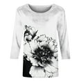thumbnail image 2 of Cilsoka Oversized Tshirts for Women Graphic Graphic Tops for Women Crop White Long Sleeve Shirts for Women Cotton Womens Blouses Dressy Casual Fall Winter My Orders past Orders, 2 of 5