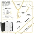 thumbnail image 2 of BEBERLINI Women Initial Letter L Pendant Necklace 14K Gold Filled Box Chain Jewelry 20", 2 of 9