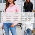 thumbnail image 3 of Smupbvky Mock Neck Sweater for Women Front Cuts Drop Shoulder Pullover Trendy Winter Cute Cuffed Long Sleeve Tops (M, White), 3 of 8