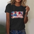 thumbnail image 7 of Vetsdori American Flag T Shirts for Women Red White and Blue USA Years Anniversary Pullover Summer Short Sleeve,Fourth of July Graphic Independence Day Casual Womens Tops Fashion, 7 of 7