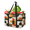 Multicolor 2, variant on Shell Starfish Wood Board Reusable Grocery Bags, Foldable Shopping Bags for Groceries with Handles, Large Grocery Tote for Kitchen, Market, Car, Trunk, Picnic