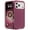Burgundy/Light Pink, variant on Heavy Duty Hybrid Defender Rugged Case for iPhone 17 Pro with Holster Belt Clip - Dark Blue/Blue