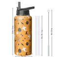 thumbnail image 4 of 32oz Halloween Tumbler with Straw and Handle – Stainless Steel Insulated Water Bottle – Spooky Pumpkin Ghost Witch Design – Fall Coffee Mug Gift for Her or Him, 4 of 5