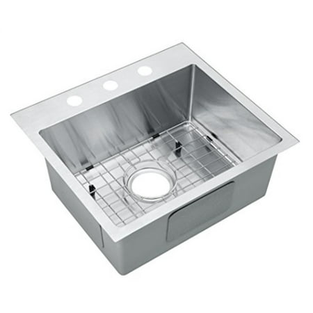 Starstar 19 Inch Top Mount Drop In Stainless Steel Single Bowl Kitchen Sink 16 Gauge With Accessories
