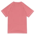 thumbnail image 6 of FORMRS Boys Rash Guard Short Sleeves Swim Shirt Quick Dry UPF 50+ Sun Protection, Sizes 3-12T, Pink Colorful Circles, 6 of 6
