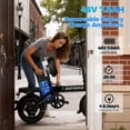 thumbnail image 4 of ZEFIORA 1000W Foldable Electric Bike for Adults & Teens, 48V 7.8Ah Removable Battery, 35Mi Range, 14" Commuter Ebike with Single Disc, UL2849 Safe, 4 of 9