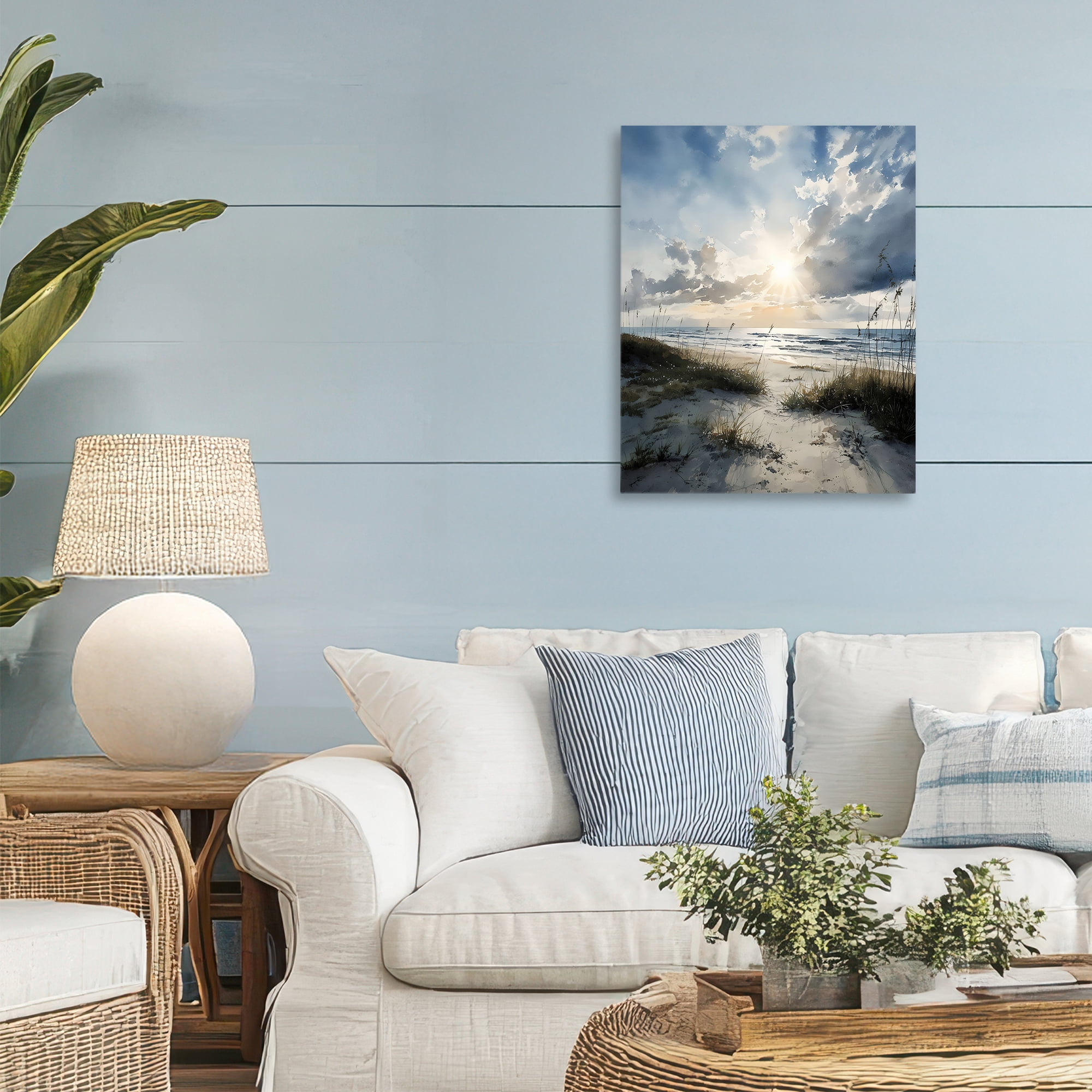 Stupell Industries Sunshine On The Beach Canvas Wall Art, design by Franklyn Gregory