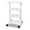 White, variant on Practicon Swift Cart, Dental Medical Mobile Utility Equipment Storage Cart, Built in 3 Outlet Strip, Professional 4 Shelf Steel Frame Cart with Wheels (White)