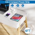 thumbnail image 3 of Travel Power Strip，3 Outlets with 3 USB Ports & Flat Plug Power Strip with 8 Widely Outlets and 3 USB Ports, 3 of 8