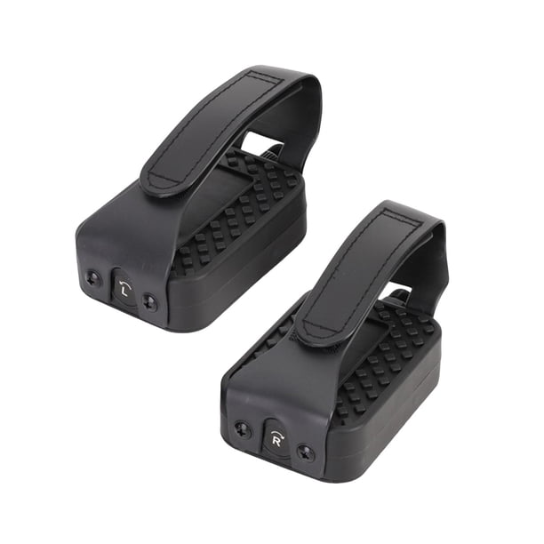 2 pedales negros para bicicleta estática, ideales para entrenar en casa o en la oficina. para 05 pulgadas