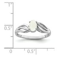 thumbnail image 2 of Sterling Silver Simulated Opal Ring - .14 cwt - Size 6, 2 of 2