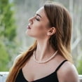 thumbnail image 3 of EOEMY Gorgeous 4-14mm Round Pearl Necklace Choker Chain Wedding Women Mother’S Gift-10mm, 3 of 8