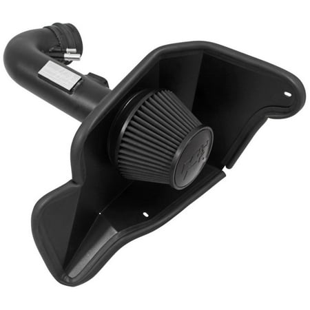 Mustang Gt Jba Long Tube - K&N 2015 Ford Mustang GT 5.0L V8 Black Performance Intake Kit