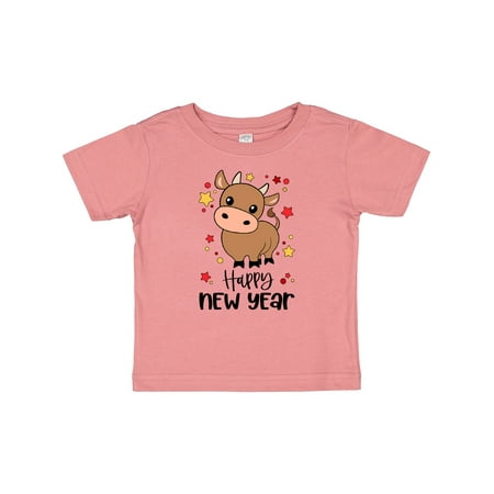 

Inktastic Happy New Year Cute Ox Gift Baby Boy or Baby Girl T-Shirt