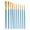 Blue, variant on SUSHANG Round Tip Brushes Nylon Brushes Artist Wood Brushes for Oil Watercolor Face Nail Arts Miniature and Rock Painting