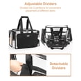 thumbnail image 3 of Bolsa de maquillaje Relavel Clear extra grande con separadores ajustables, 3 of 8