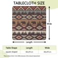 thumbnail image 2 of Decorative floral square table cover with elasticized edges, designed to fit standard 36x36 inch indoor outdoor tables, 2 of 6