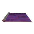 thumbnail image 2 of Ahgly Company Indoor Square Abstract Purple Contemporary Area Rugs, 3' Square, 2 of 4