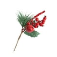 AROKOKO Christmas Artificial Flowers Christmas Red Fruit Cuttings And