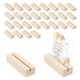 thumbnail image 1 of Uxcell 30 Pcs Soportes de Tarjetas de Lugar de Madera 2.8"x0.9"x0.7" Soportes de Números de Mesa para Bodas y Fiestas de Cumpleaños, 1 of 6