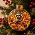 thumbnail image 2 of 2026 Christmas Home Party Decoration Fall Ornament Forest Wildlife In Glass Ball Hanging Ornament Pumpkin Maple Leaf Thanksgiving Christmas Tree Decor Christmas Celebration Party Supplies, 2 of 7