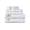 Eggshell, variant on Aertex Stripe 100% Cotton 520 GSM 6 Piece Bath Towel Set, Soft & Absorbent, Quick Dry, 2 Bath 27x54, 2 Hand 16x28, 2 Wash 13x13, White with Dove Gray Stripes, OEKO-TEX® Certified