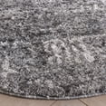 thumbnail image 3 of Safavieh Ravine Mason Abstract Shag Area Rug, Gray/Dark Gray, 6'7" x 6'7" Round, 3 of 10