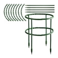 thumbnail image 1 of Remarks For Ordering: Long Model 8 Horizontal And 4 Vertical Per Pack Plant Support Pile Garden Flower Stand Semi-circular Plant Support Ring - Green 15.5x26 Long Model, 1 of 8