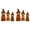 Brown 6PCS, variant on Vintage Wooden Scarecrow Fall Decor Set, Fall Tiered Tray & Mantel Decor Sets, Cute Rustic Standing Autumn Tabletop Statues, Farmhouse Home Decor Gifts for Thanksgiving Holidays