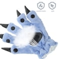 thumbnail image 3 of 1 par de guantes con garra de dinosaurio, guantes creativos de felpa, guantes cálidos de invierno con dibujos animados, 3 of 5