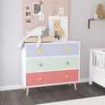 thumbnail image 1 of Niños 3 cajón vestidor, mesa de noche del bebé para el dormitorio, armario de almacenamiento para el niño pequeño para la sala de estar, habitación del niño pequeño, guardería, armario, apartamento, 1 of 5