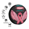thumbnail image 4 of Naloa Ribbon With Angel Wings PVC Leather Spare Tire Wheel Cover for Car Truck SUV Camper Trailer Universal Fit many size15 inch, 4 of 6