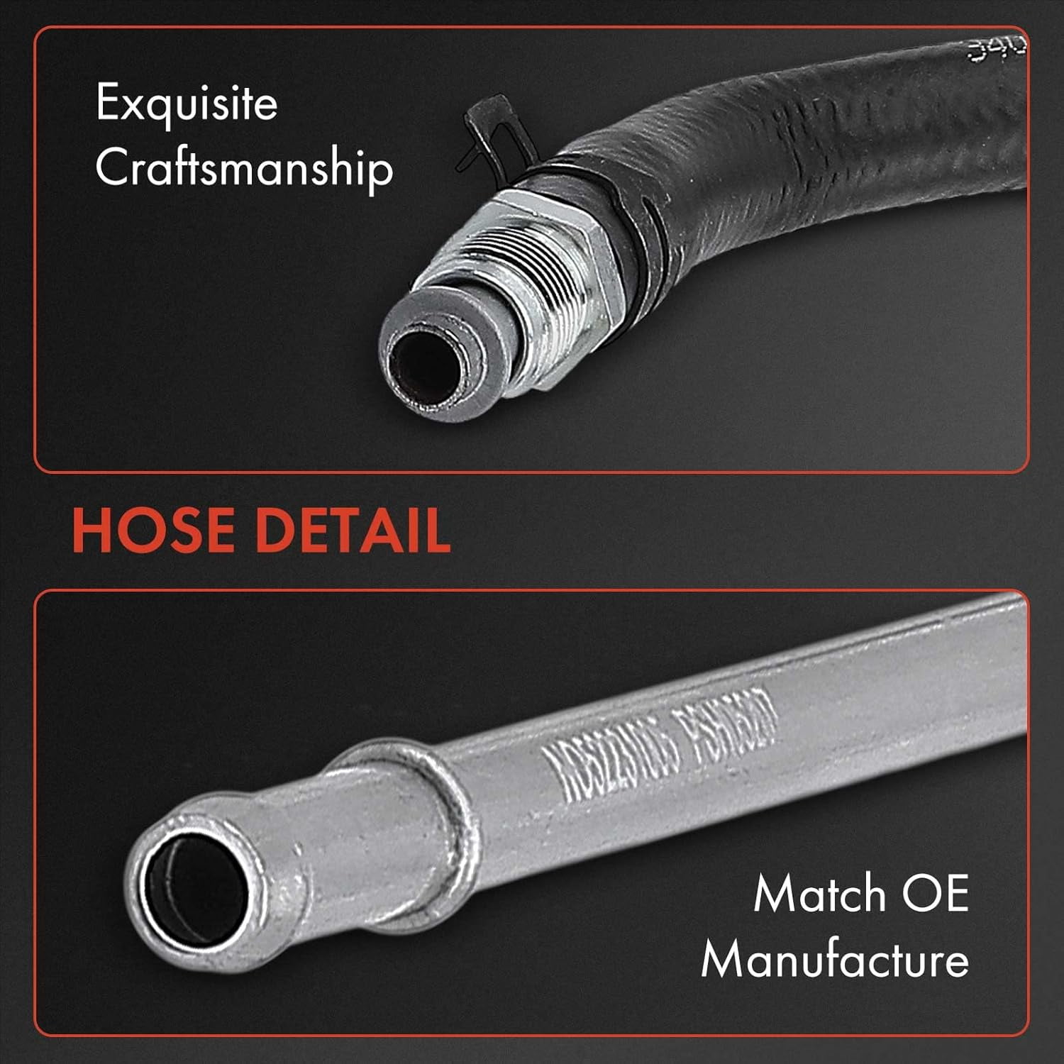 A-Premium Power Steering Return Hose Line Assembly Compatible with Kia Spectra 2004-2009, Spectra5 2005-2009, L4 2.0L, From Gear